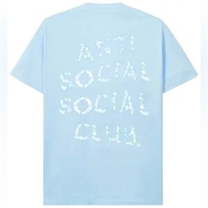 Anti Social Social Club Partly Cloudy Tee 'Blue' $80 Rare Size Small
